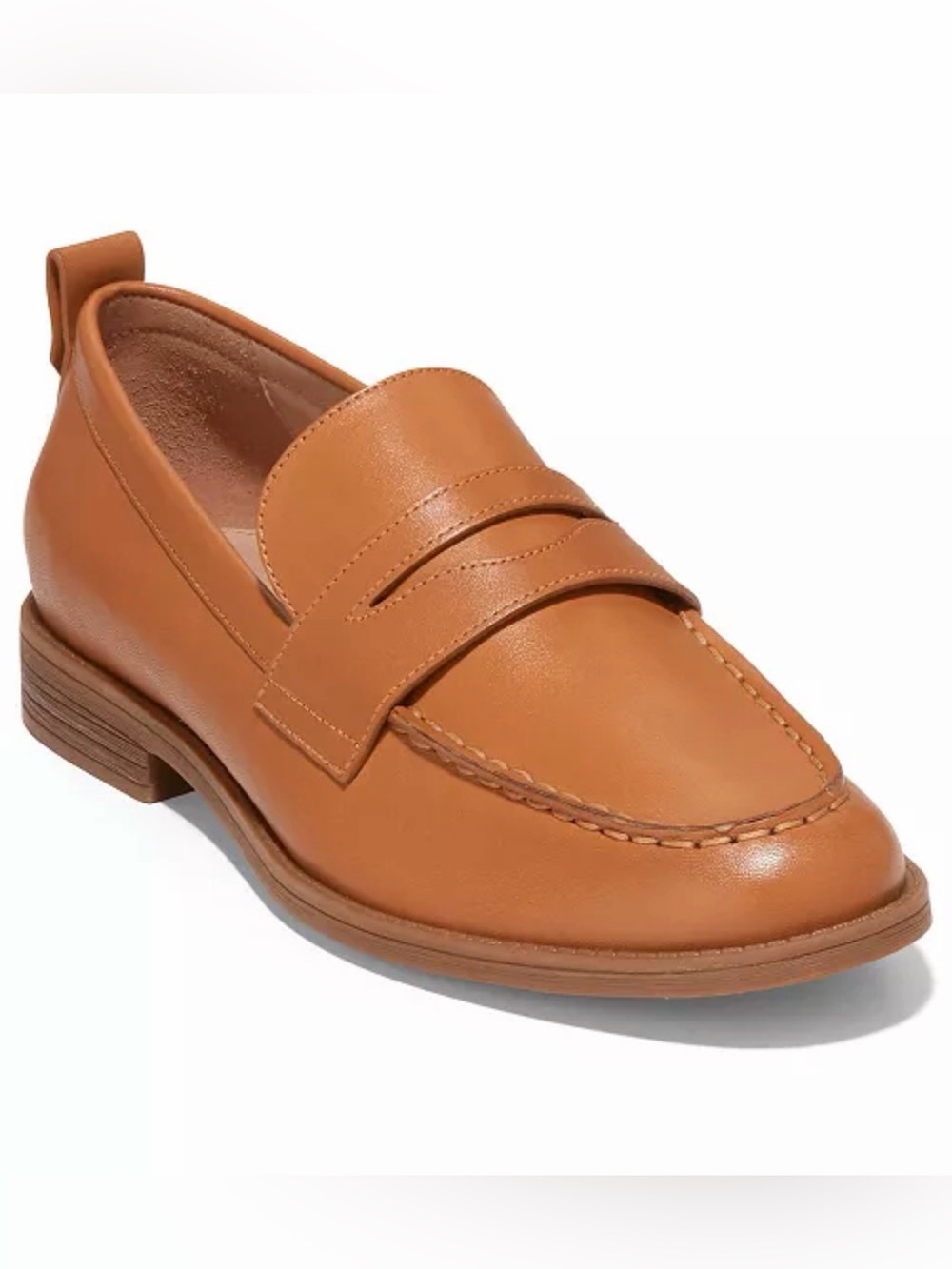 Cole Haan Metallic Copper/Tan Penny Loafers